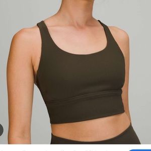 lululemon energy longline bra ribbed long line luxtreme bra (B-D cup)